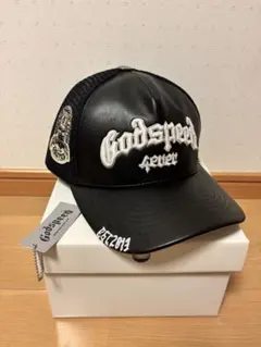海外限定 godspeed 4EVER メッシュ レザー キャップのサムネイル