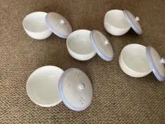 透かし模様蓋付き湯呑み茶碗5客セット エコメルカリ便専用