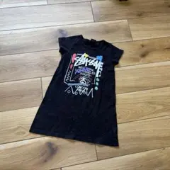 レア　《 stussy 》 キッズ服　110サイズ　ワンピース　半袖のサムネイル