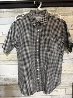 ギンガムチェック 半袖シャツ Mサイズ