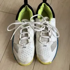 YONEX テニスシューズ 206 ホワイト/ブルー/イエロー