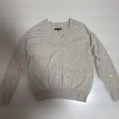23区　ウールカシミヤ混ニット　Vネック　38 ベージュ