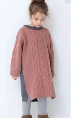 B:MING by BEAMS バイカラー ニットワンピース 110cm 美品