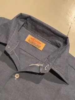 BIG YANK 半袖シャツ ブルー メンズ　シャンブレーシャツ　14Hのサムネイル