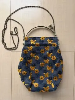 がま口ショルダーバッグ　ino-kichi