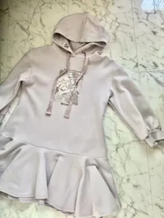 メゾピアノ　mezzo piano トレーナーワンピース　130