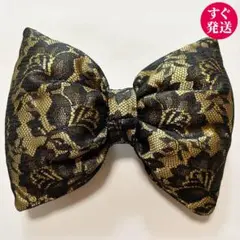 【すぐ発送】♡盛り髪リボン♡　ゴールド色　体育祭・文化祭・スクバ