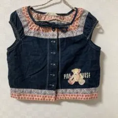ベビーピンクハウス　90 トップス　ブラウス　半袖　レトロ　レアのサムネイル