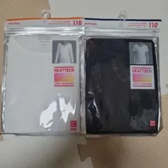 UNIQLO　HEATTECH UネックTシャツ 110　2枚セット九分袖　半袖