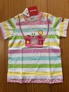 ミキハウス カメラ　Tシャツ　うさこ　80 新品