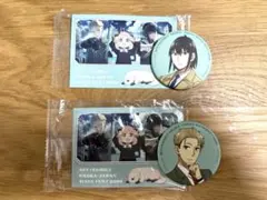 スパイファミリー　缶バッジ 2個セット　ステッカー2個　大阪万博限定