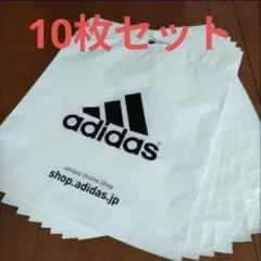 アディダス　ショップ袋ビニール袋　ビッグロゴ　10枚セット　　シワありのサムネイル