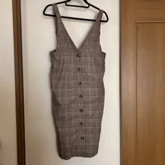 OLIVE des OLIVE チェック柄ジャンパースカート Mサイズ