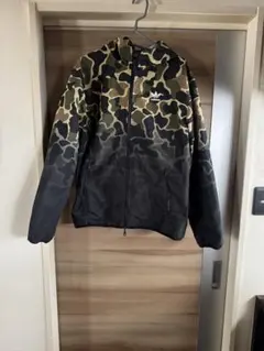 アディダスGreen/Black サイズL Camo Windbreaker