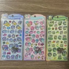 うるちゅる POP SEAL 3種セット　キキララ　サム　ケロッピのサムネイル