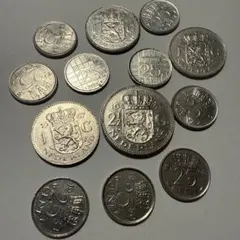 オランダ　ギルダー　硬貨　古銭　まとめ売り オランダ 2 5ギルダー 21/2ギルダー 1970年 硬貨 古銭 まとめ 2 5