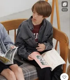 GLOBAL WORK GOODデニムシャツ キッズ ブラック 160 新品