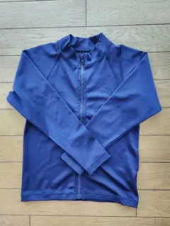 ネイビー ジップアップ ラッシュガード 130