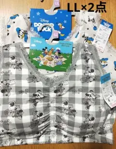新品タグ付☆ディズニー☆ミニー☆ドナルド　チップ&ディール☆ナイトブラLL×2点