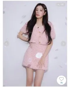 ファンシーヤーンミニワンピース