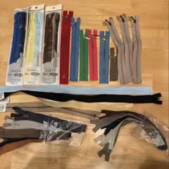 ファスナーセット 多様な色とサイズ