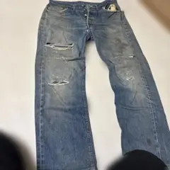 雰囲気抜群 W84cm〕鬼ヒゲ リーバイス517 グランジ メイドインUSA 