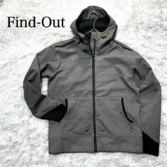 Find-Out ジャンパー フード付き グレー 撥水