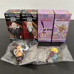 ワンピース ワールドコレクタブルフィギュア 4体セット ＋キーホルダー2個