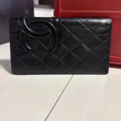 正規品　シャネル CHANEL 財布 長財布 カンボンライン 人気ブラックのサムネイル