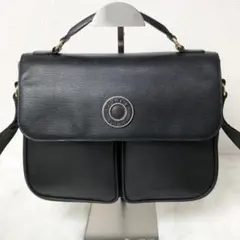 【美品】CELINE ショルダーバッグ ハンドバッグ 2way サークルロゴ