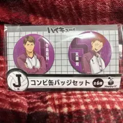 ハッピーくじ　ハイキュー!!　J賞 コンビ缶バッジセット 牛島＆天童