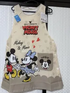 ミッキー・ミニー エプロン 約80×64cm