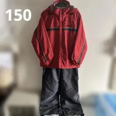 FABLICE 子どもスキーウェア 赤/黒 150