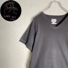 ✭L相当　Tシャツ　DIESEL　黒　ワンポイント刺繍　ボタンデザイン✭