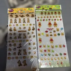 Disney チップとデール くまのプーさん シールセット