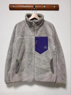 チャムス 美品 ボンディング フリース ジャケット L パープル