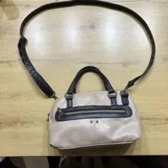Legato Largo ベージュと黒のショルダーバッグのサムネイル