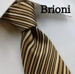 【未使用】Brioni ネクタイ 小紋柄 光沢 高級 肉厚 イタリア製 ブラウン 未使用】Brioni ネクタイ 小紋柄 光沢 高級 肉厚 イタリア製 ブラウン