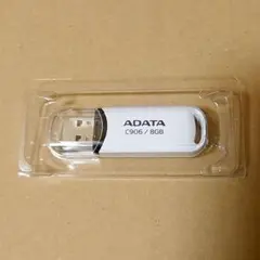 【美品】ADATA USBメモリー 8GB ホワイト