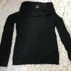 コムサ ブラックニットカットソー