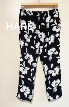 HARE ハレ　カジュアルパンツ　イージーパンツ　ブラック　ウエストゴム　S