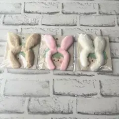 うさぎカチューシャ　3点セット　ぬいぐるみ　うさ耳　ぬい活