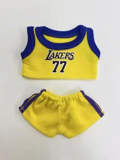 ラブブ バスケット ユニフォーム 2点セット 77番 17cmぬい着せ替え服
