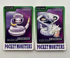 《アーボ＆アーボック》2枚セット・1997年ポケモンカードダス