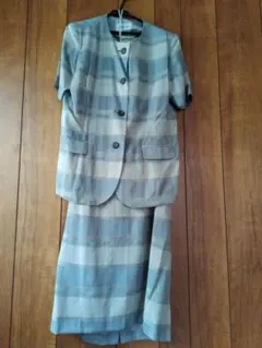 昭和レトロ　チェック柄セットアップ 13号