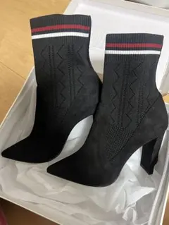 【DIANA ソックスブーツ】ブラック23cm