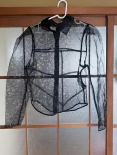 moussy シアー 花柄 長袖シャツ ブラウスのサムネイル
