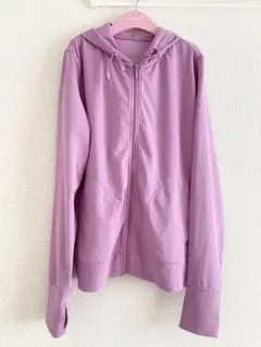 UNIQLO ユニクロ エアリズム UVカットメッシュフルジップパーカー M 紫