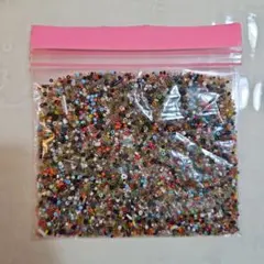 多色ビーズセット 約125g 丸ビーズ 小長ビーズ