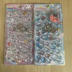 正規品　もちもちぱんだ　あわわちゃん　2枚セット　ジュエルプチドロップ　シール